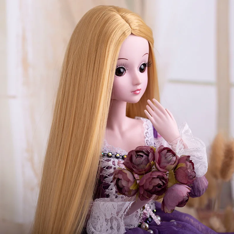 60 см 1/3 BJD SD куклы парик аксессуары высокотемпературный Шелковый для девочек