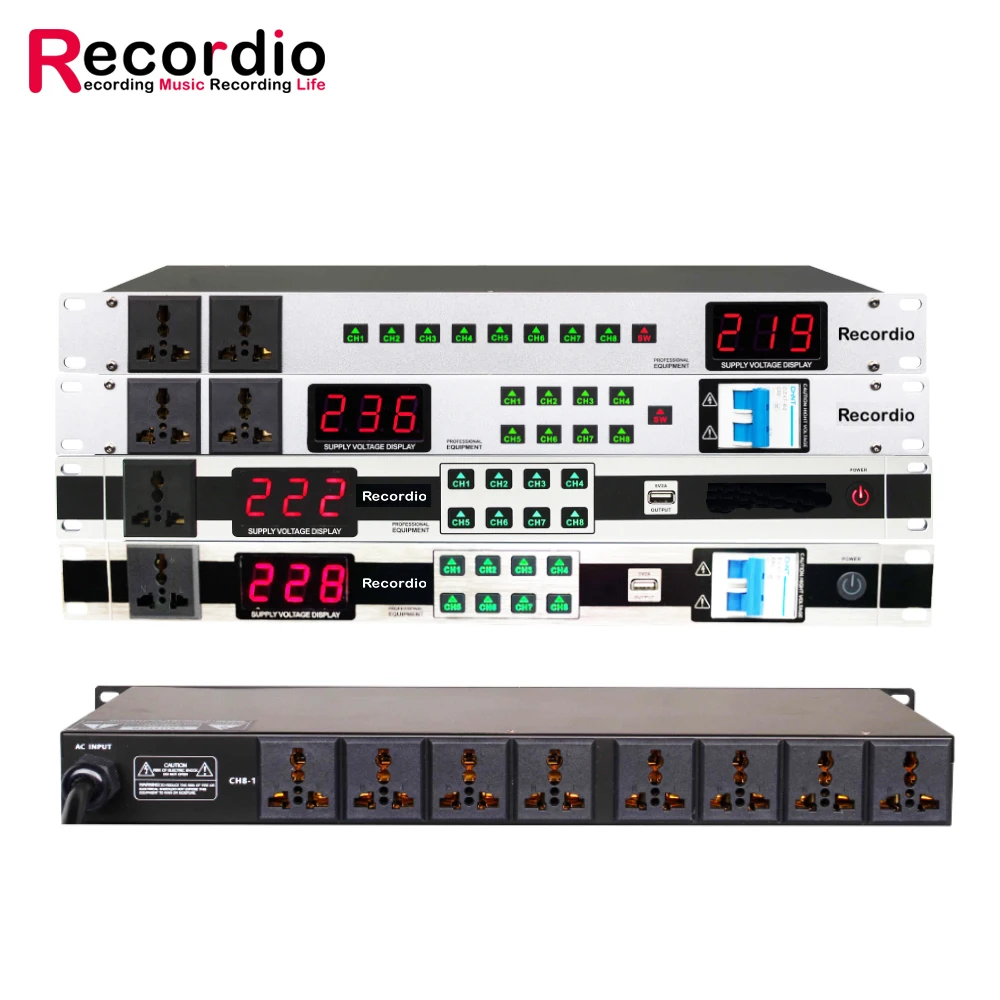 Profissional de Comutação Sistema de Som Controle de Sequência de Alimentação Tela de Led dj com 9 Carregador Canais Ininterrupta – 10