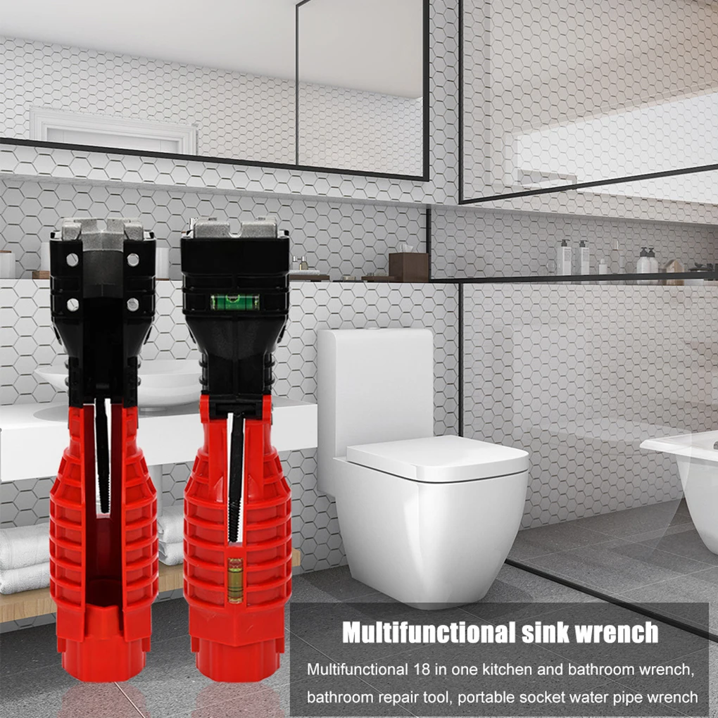 

Flume wrench Anti-slip Kitchen Sink Sleeve Water Pipe Repair Wrench Bathroom Faucet Plumbing installation and Maintenance Tool