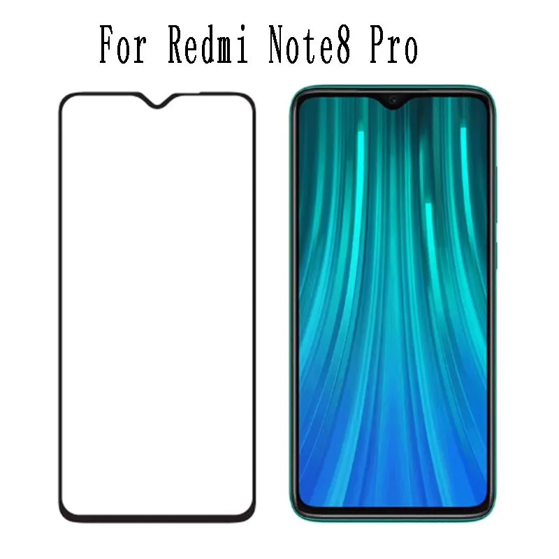 Защитное стекло закаленное 50 шт. для Xiaomi Redmi Note 8 Pro|Защитные стёкла и плёнки