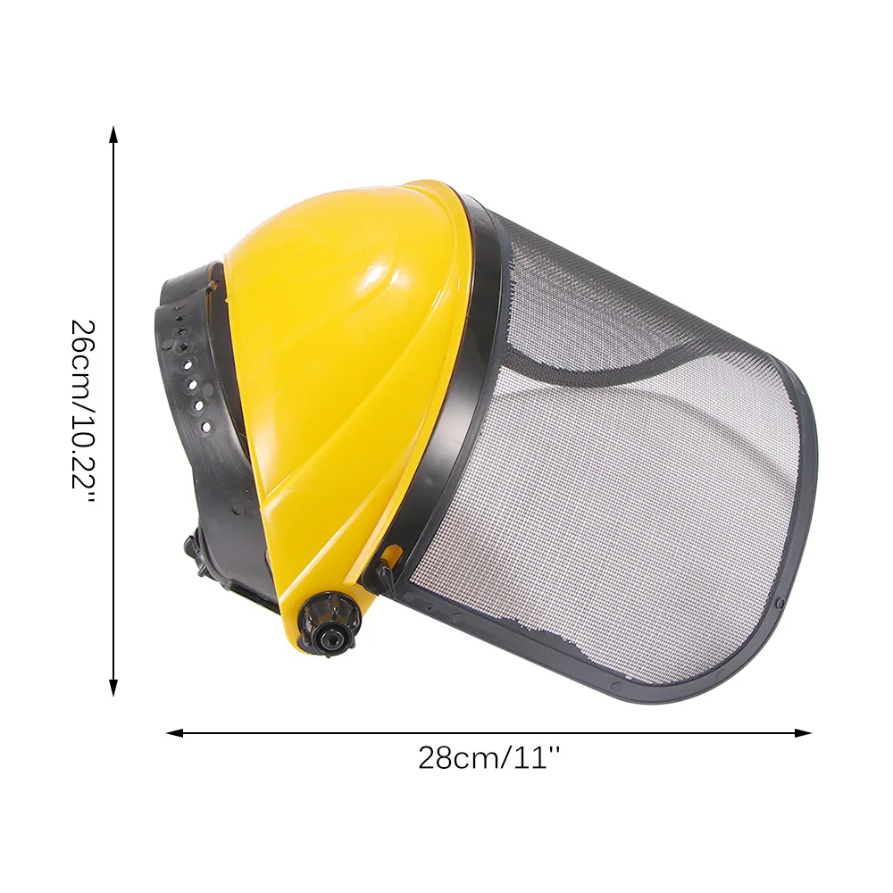 

Garden Grass Trimmer Safety Helmet Hat with Full Face Mesh Visor for Logging Brush Cutter Forestry Protection High Quality