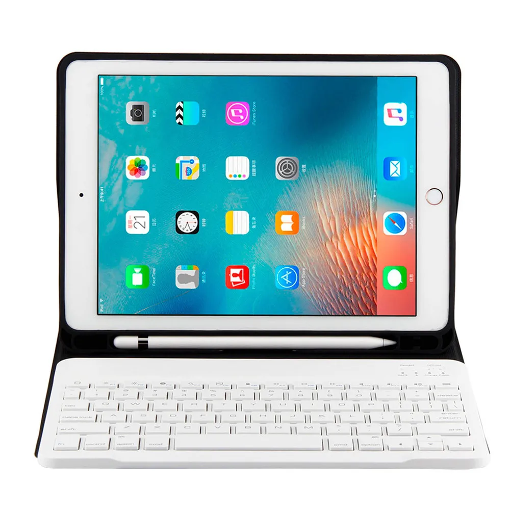Чехол с клавиатурой для iPad 10 2 7 го поколения тонкий кожаный чехол планшета 2019