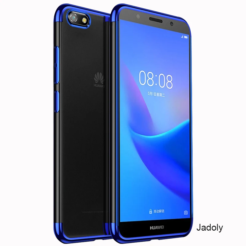 Чехол для Huawei Y5 2018 Lite Prime 2019 силиконовый мягкий чехол с гальваническим покрытием