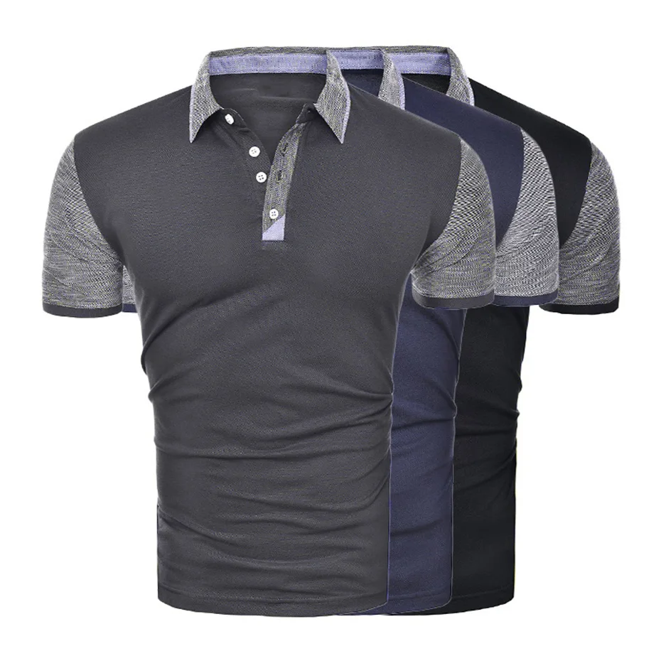 

ZOGAA Brand Clothing Men Polo Shirt Short Sleeve Men Business Casual Contrast Male Polo-Shirt High Quality Pure Cotton Shirts