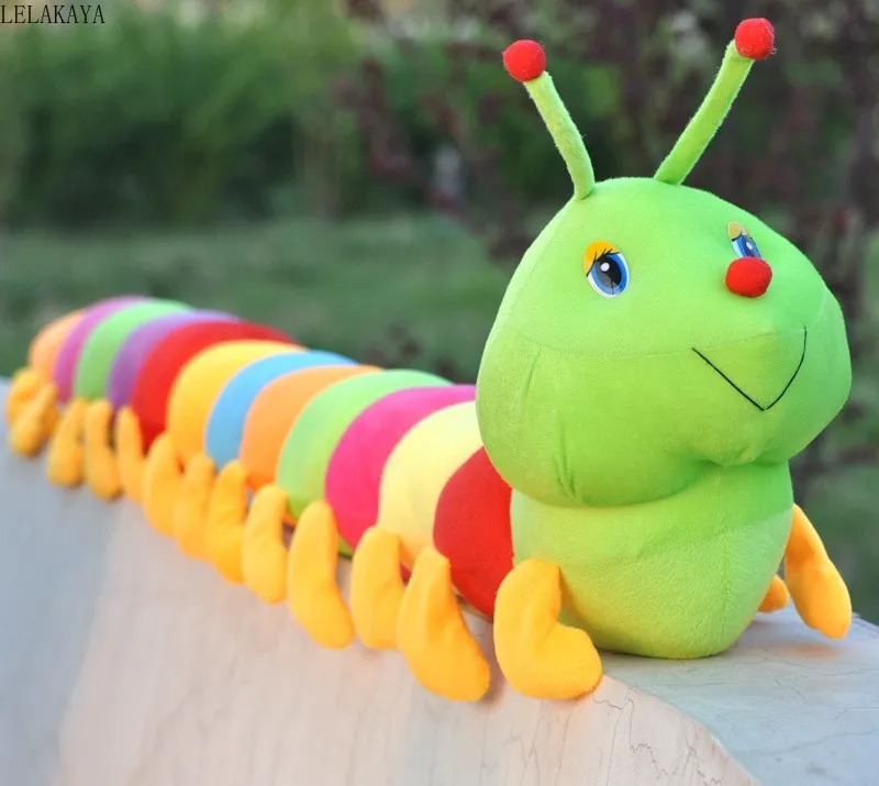 Красочный Мультфильм Гусеницы мягкие плюшевые детские игрушки животных