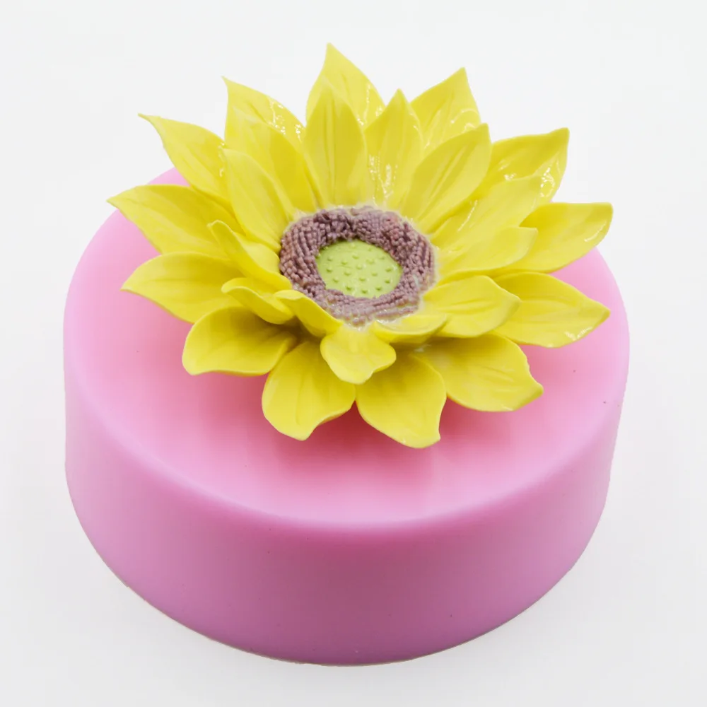 3D Цветочная форма для мыла больших размеров полностью покрыто рисунками