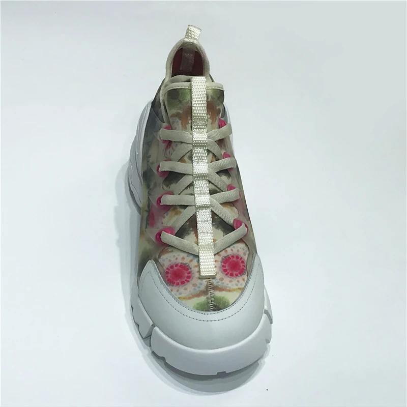 2019 повседневная обувь женские кроссовки на массивной платформе дышащая женская