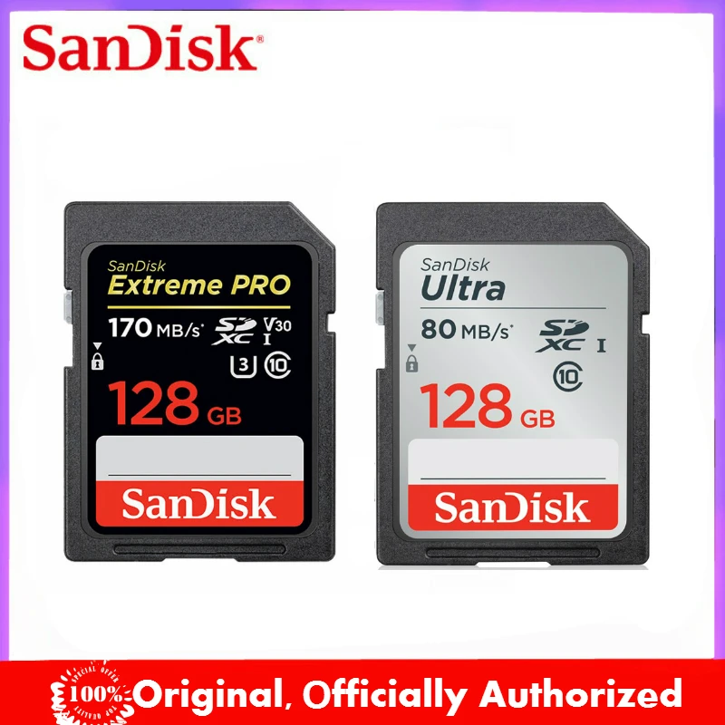 

SanDisk Extreme Pro/Ultra Memory Card U3/U1 32GB SD Card 128GB 64GB 256GB 16GB Flash Card SD Memory SDXC SDHC carte sd