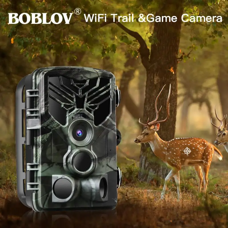20MP Wireless Wifi 810 Hunting Camera Infrared Night Vision Trail Cameras 1080P Photo Traps Wildlife Cam Hunter Scouting Chasse | Спорт и