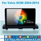 Автомагнитола для Volvo XC90, мультимедийный проигрыватель на платформе Android 2004, 2005, 2006, 2007, 2008 - 2014 с GPS, типоразмер 2 din