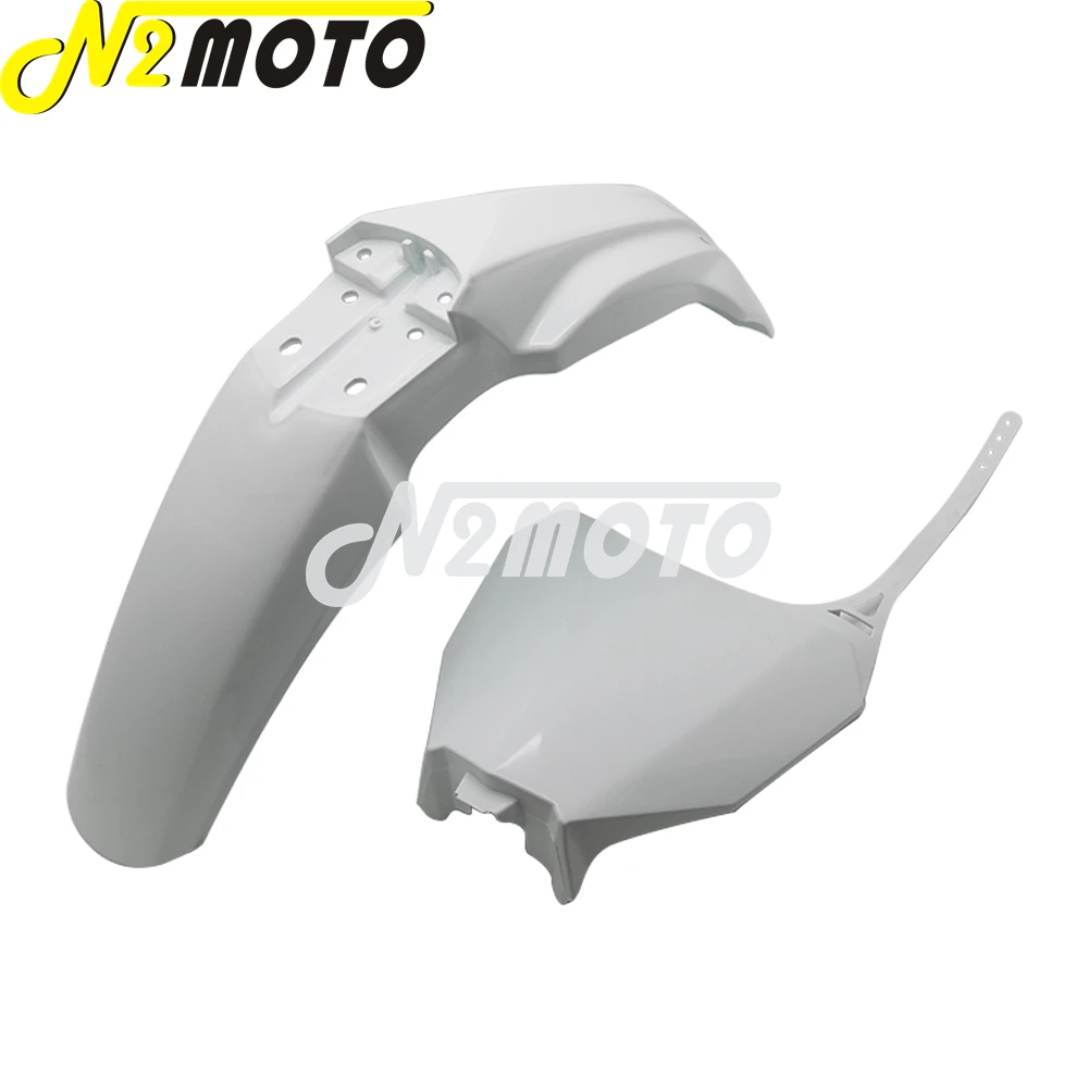 Мотоциклетный черный Передний брызговик с передним брызговиком номерной знак