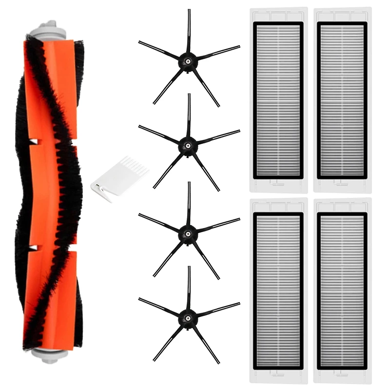 

10 шт. моющийся фильтр HEPA основные кисти боковые части щетки для Xiaomi Roborock S5 Max S6 аксессуары для пылесоса