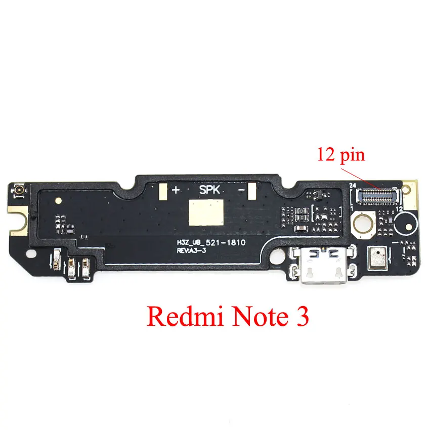 Юйси Замена для Xiaomi Redmi Note3 3 Pro Note 4 4X микрофонный модуль+ USB плата с зарядным портом Шлейф разъем часть