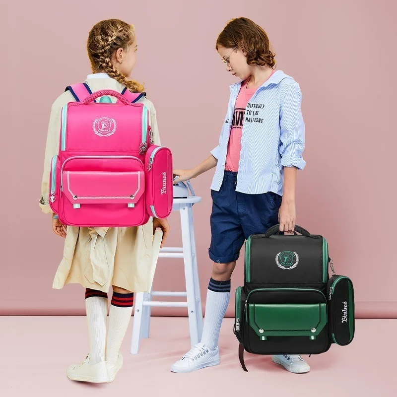 Рюкзак для мальчиков, вместительные школьные ранцы с пеналом, водонепроницаемый детский Ранец, вместительные школьные ранцы для 1-5 классов