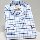 Мужская рубашка из ткани Оксфорд, белая формальная рубашка из 100% хлопка с вышивкой и обычными пуговицами, лето