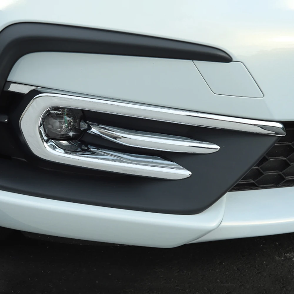 

CarMango for Honda Fit 2020 2021 Car Accessories Front Fog Light Gloss Trim Cover Sticker Frame Chrome Exterior Decoration