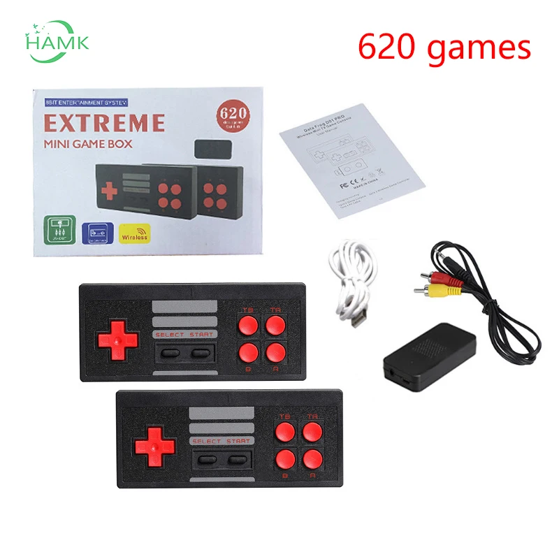 

Wireless retro video game console, control video game, suitable for two players, mini exit control AV / HD
