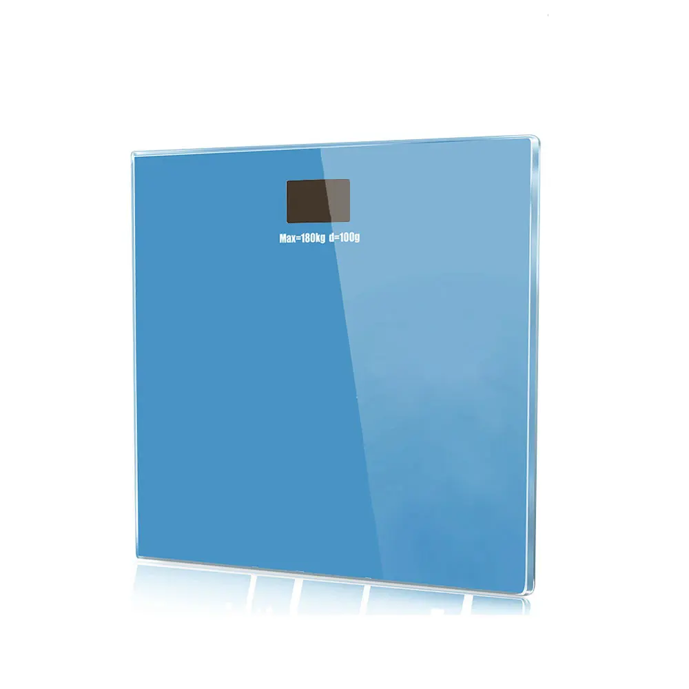 

2015K 180KG /100G High Strength Toughened Glass 4-Digits LCD Display Electronic Weighting Scale Blue WWO66