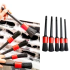 Набор Щеток Для детейлинга автомобиля, инструмент с пластиковой ручкой для чистки деталей интерьера автомобиля, колеса, двигателя