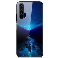 glass case for honor 20 pro phone case phone cover phone cell back bumper star sky pattern