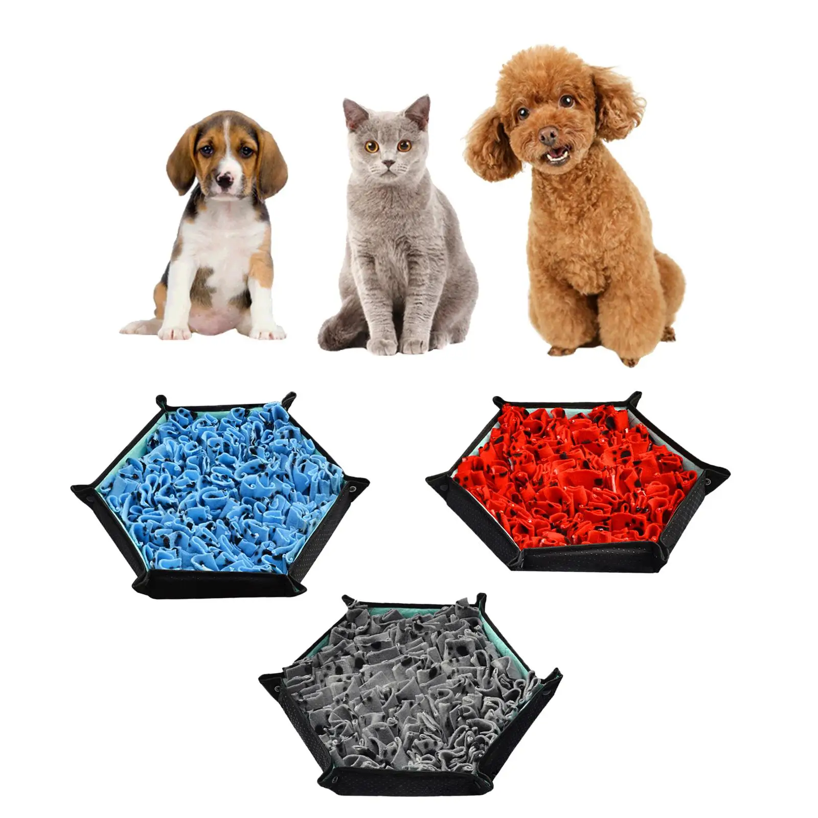 

Dog Snuffle mat Training Blanket Cats Anti Slip feed Game for Feeding Mental Stimulation Outdoor Stress Relief Any Breed