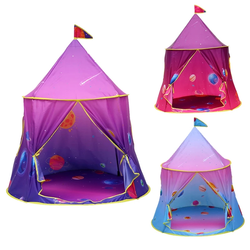 

Colorful Toy Tents Baby Play House Foldable Space Printing Tent Outdoor Indoor Ocean Ball Pool Boys Girls Room Decoration Gift