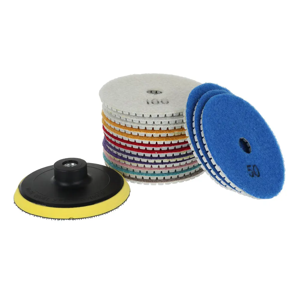 

16Pcs Sanding Grinding Disc Wet Diamond Polishing Pads Tile Marble Granite Polisher Flexible Stone Ceramic Hand Tools Sandpaper