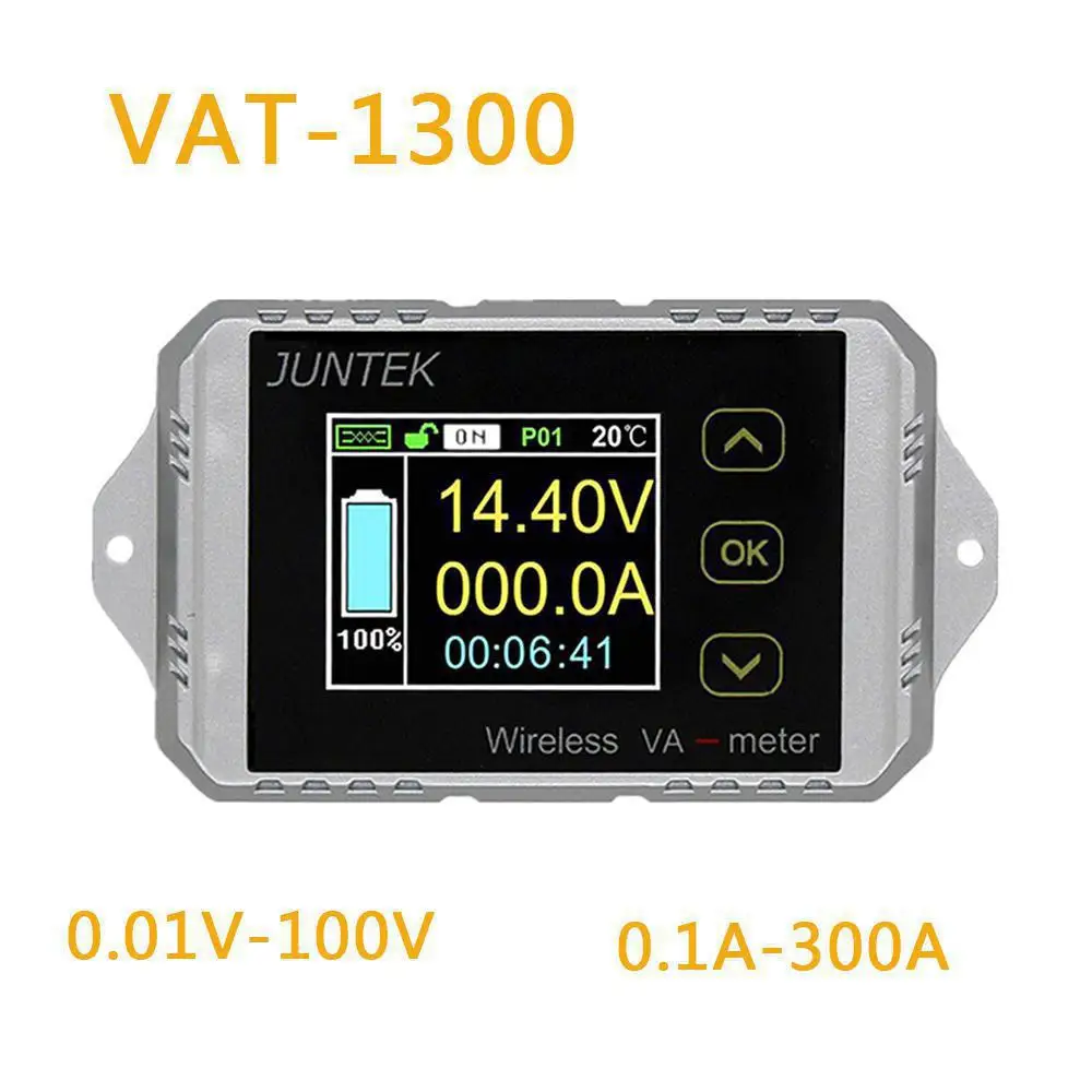 Va1300 100V 300A беспроводной измеритель напряжения тока автомобильный контроль заряда