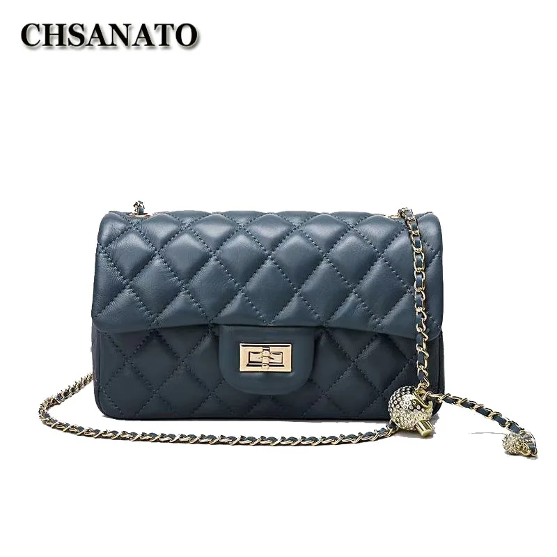 

CHSANATO Small Shoulder Sac Crossbody Bags For Women Messenger Bags Vintage Leather Doctor Bags Handbags Women Famous Brand