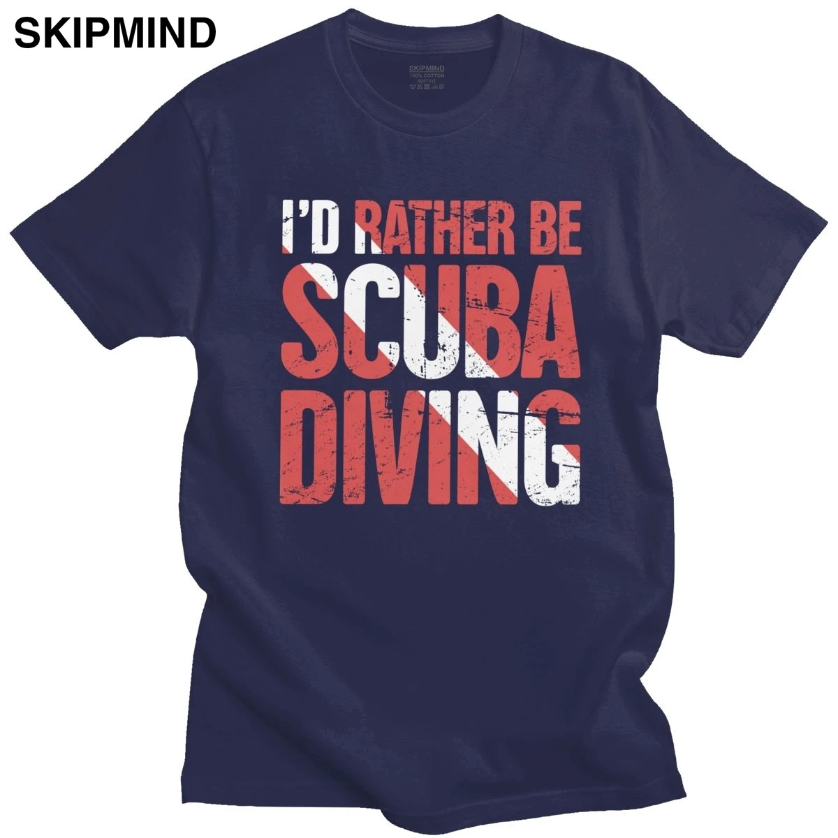 

Модные мужские футболки для подводного плавания, Мужская хлопковая футболка с коротким рукавом, дизайнерская футболка с цитатами футболки ...