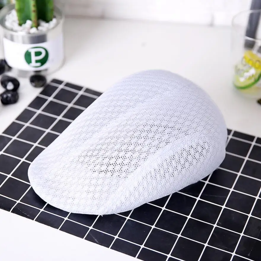 Однотонный мужской берет из соломы летняя плоская кепка Мужская классическая