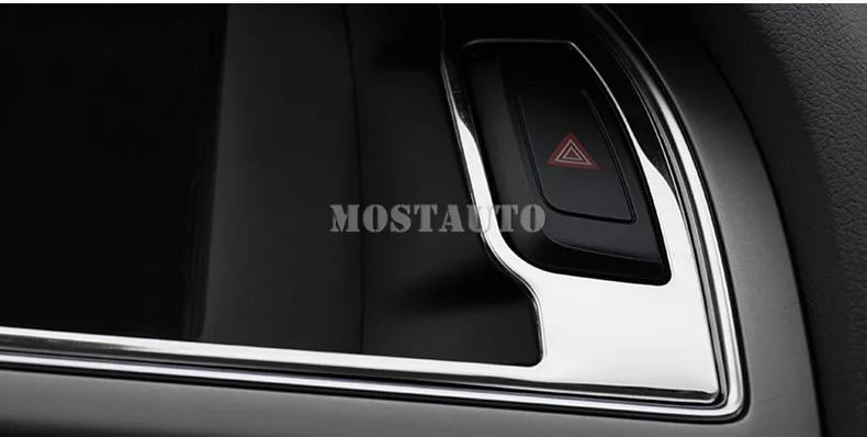 

For Audi A4 S4 Interior Centre Console GPS Navigation Frame Cover Trim 2008-2015 1pcs Car Accessories Interior Car Decor