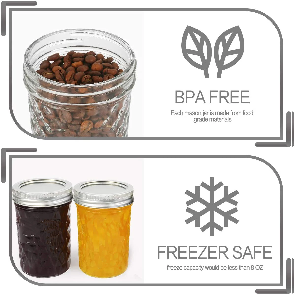 Банки для консервирования 250 мл банки желе с крышками идеально подходят варенья