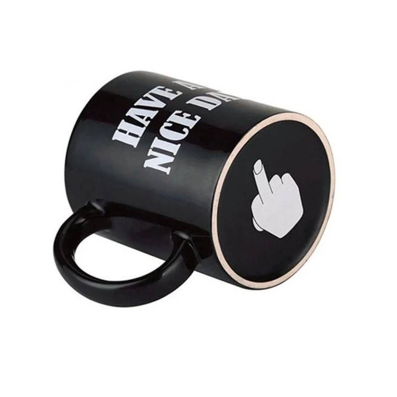 Новое поступление творческий дизайн белый средний палец кружка Новинка