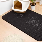 Коврик для кошачьего туалета, двухслойный коврик для чистки кошачьего туалета