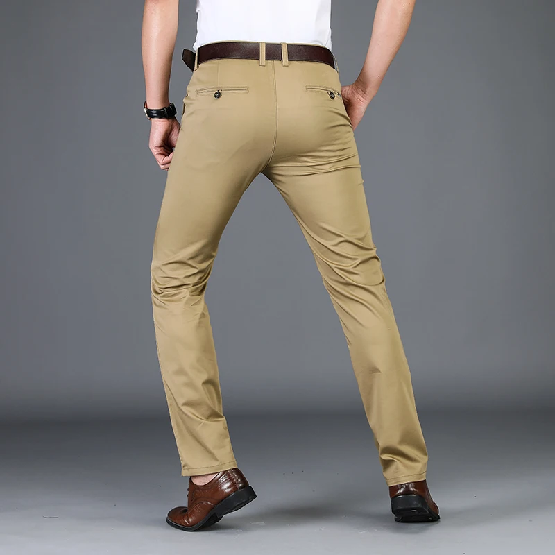 Новые мужские брюки NIGRITY высококачественные хлопковые деловые повседневные