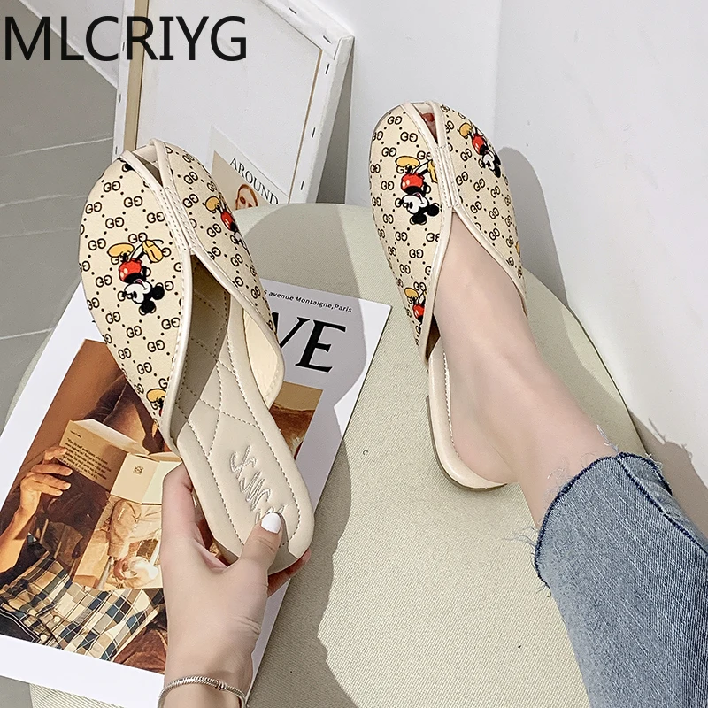 Ladies sandals comfortable canvas flat shoes women casual summer thick bottom indoor and outdoor slippers | Обувь