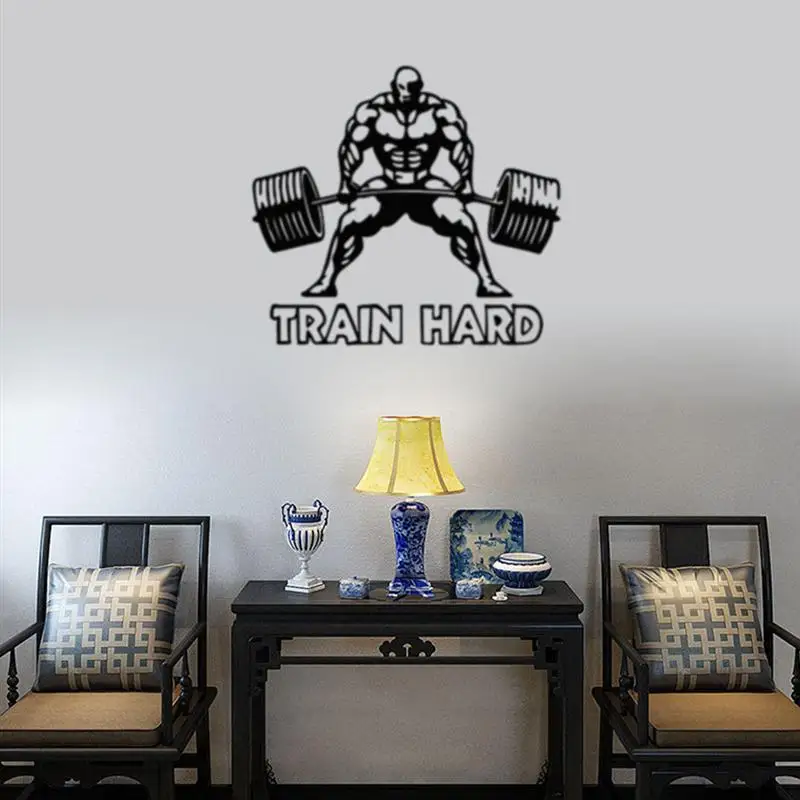 1 шт. спортивные Стикеры для тяжелой атлетики съемные ТВ фоны креативные фитнес