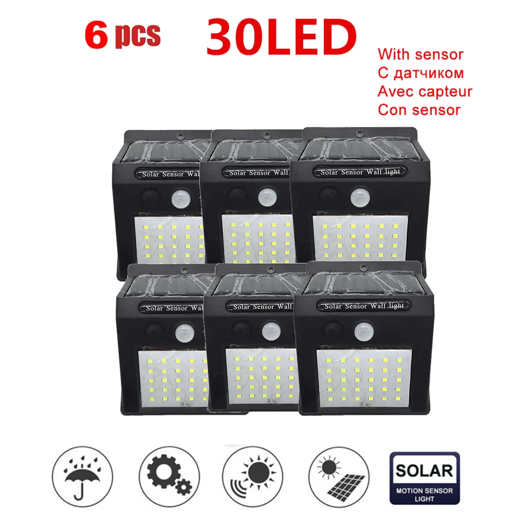 

whole sale series Solar Lamp Motion Sensor Solar Panel Power Wall lamp Garden Light Waterproof Street Path Emergency Security Li