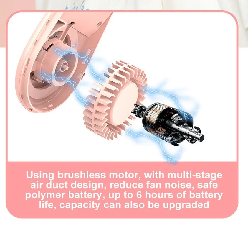 

Leafless Hanging Neck Fan USB Sports Fan Charging Ultra-quiet Portable Small Electric Fan Portable Air Conditioner Fan Outdoor