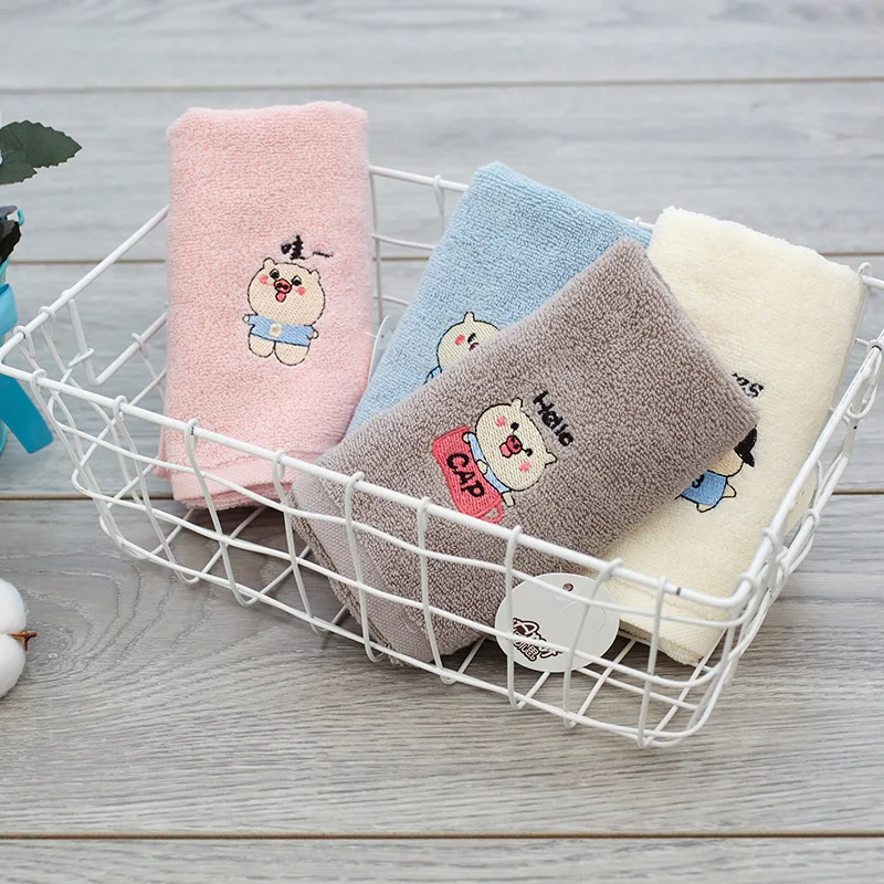 Полотенца прямоугольные из чистого хлопка многофункциональные Мультяшные
