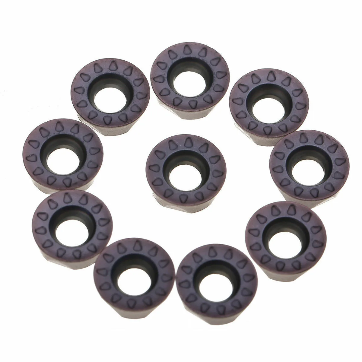 

10x RPMT08T2MOE-JS CNC Carbide Inserts Blade Lathe Milling Cutter RPMT08 Indexable Inserts Carbide Blade