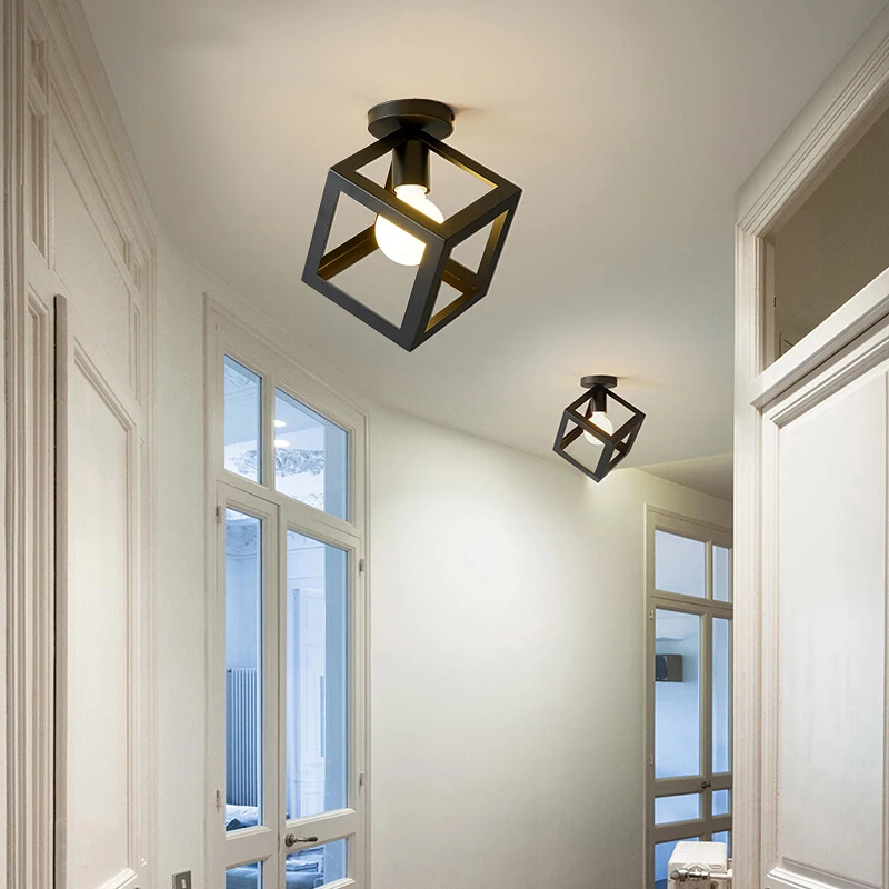 

Retro Ceiling Lamp Vintage Industrial Ceiling Light Living Room Bedroom Loft Corridor Cafe Kitchen Bar Restaurant Home Decor E27