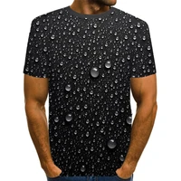 water drop 3d t shirt men summer printed tshirts short sleeve funny unisex party t shirt