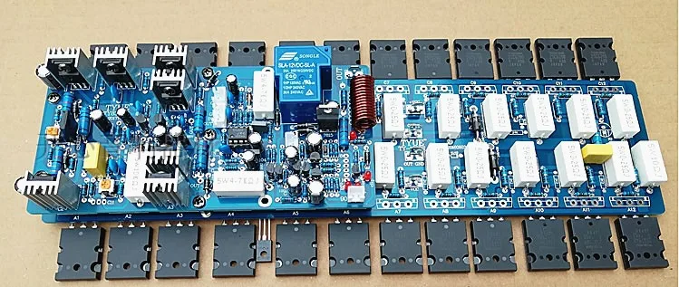 Lusya 24 шт. C5200 A1943 силовая трубка JRC5532D Op amp 1300 Вт моно мощный усилитель доска сценический Собранный усилитель T0866