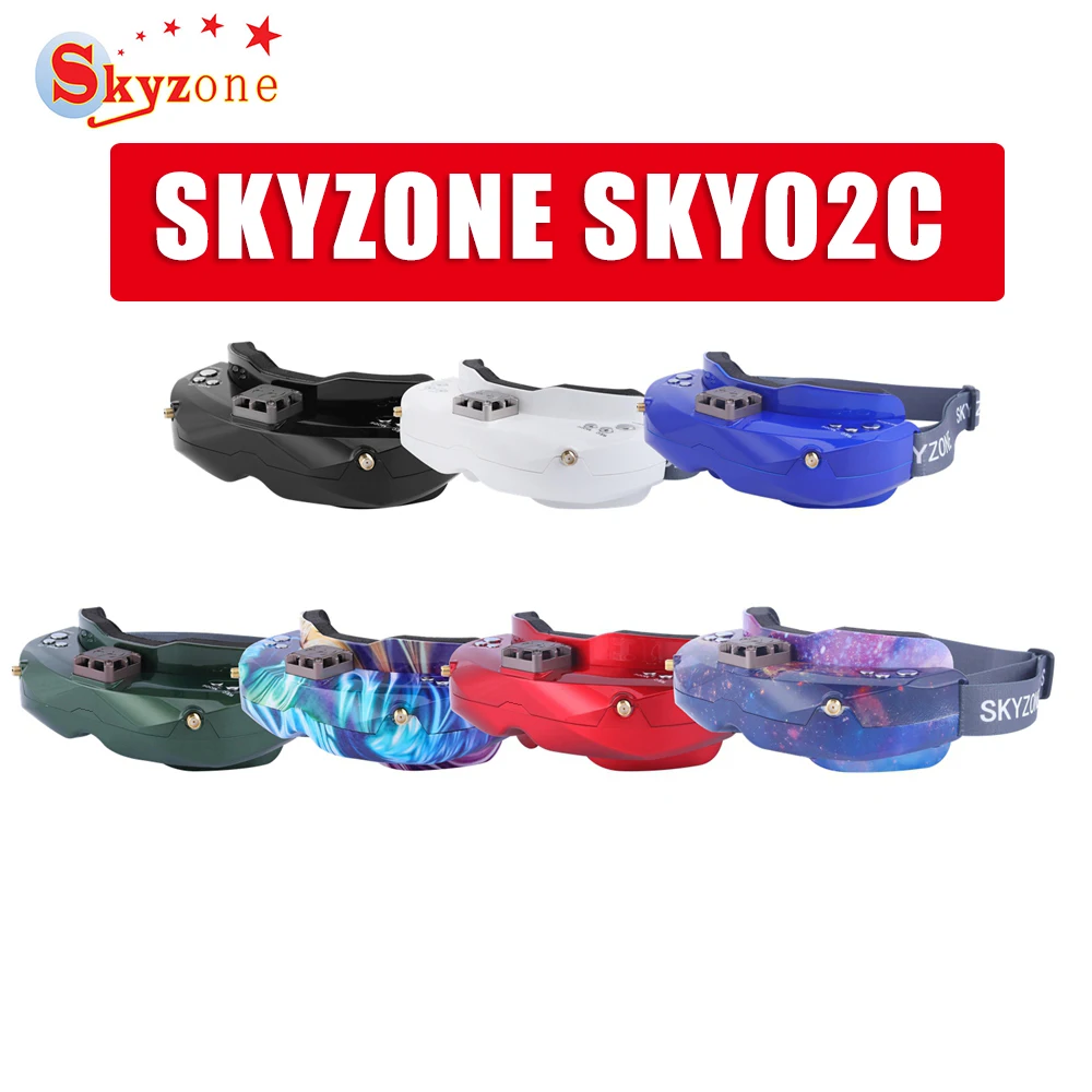 SKYZONE SKY02C 5,8 ГГц 48CH разнообразие FPV очки поддержка DVR HDMI и головной трекер вентилятор для RC гоночный Дрон запчасти