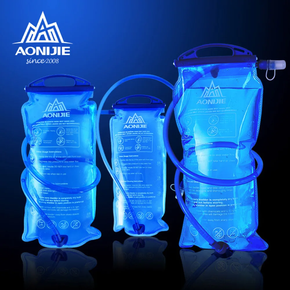

AONIJIE1.5L /2L /3L водный Пузырь сумка PEVA емкость для гидратации Велоспорт Пеший Туризм Кемпинг пакет сумки для воды