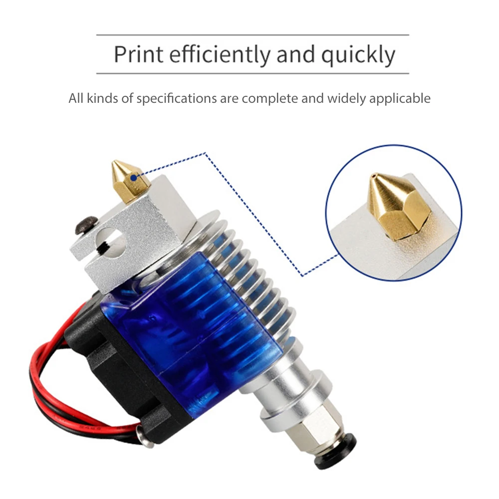 

New Arrive 10pc 3D Printer Nozzles Set 0.2/0.3/0.4/0.5/0.6/0.8mm Extruder Printing Brass Heads for 1.75mm MK8 Makerbot Accessory