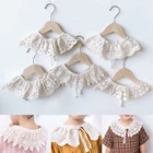 Искусственный воротник для юбки, декоративная ткань сделай сам, кружевной воротник по линии выреза кружевная ткань для детской блузки, одежды, аксессуары для шитья