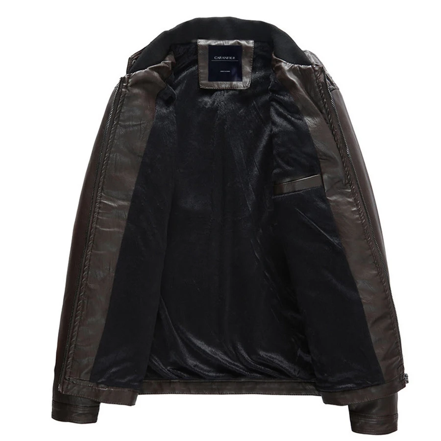 Мужская куртка из ПУ пальто мотоциклетные Искусственная кожа Размеры M-3XL Для